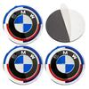 AXNX2 4Pcs 56/60/65mm Aluminum Car Wheel Center Hub Caps Sticker For BMW 3 5 6 7 1 Series Z4 X3 X6 E81 E71 E90 E93 F30 F10 E92 E60 E84