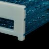 10Pcs Plastic Test Tubes Vials With Caps & Pipe Rack Holder Stand 40/50 Holes