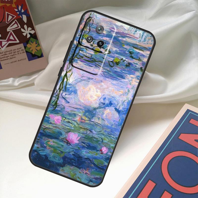 Claude Monet Kunstmalerei Hülle Für POCO X6 Pro M6 X5 X3 M5s F3 F5 Xiaomi 14 Ultra 13 12 Lite 11T 12T 13T Pro Hülle