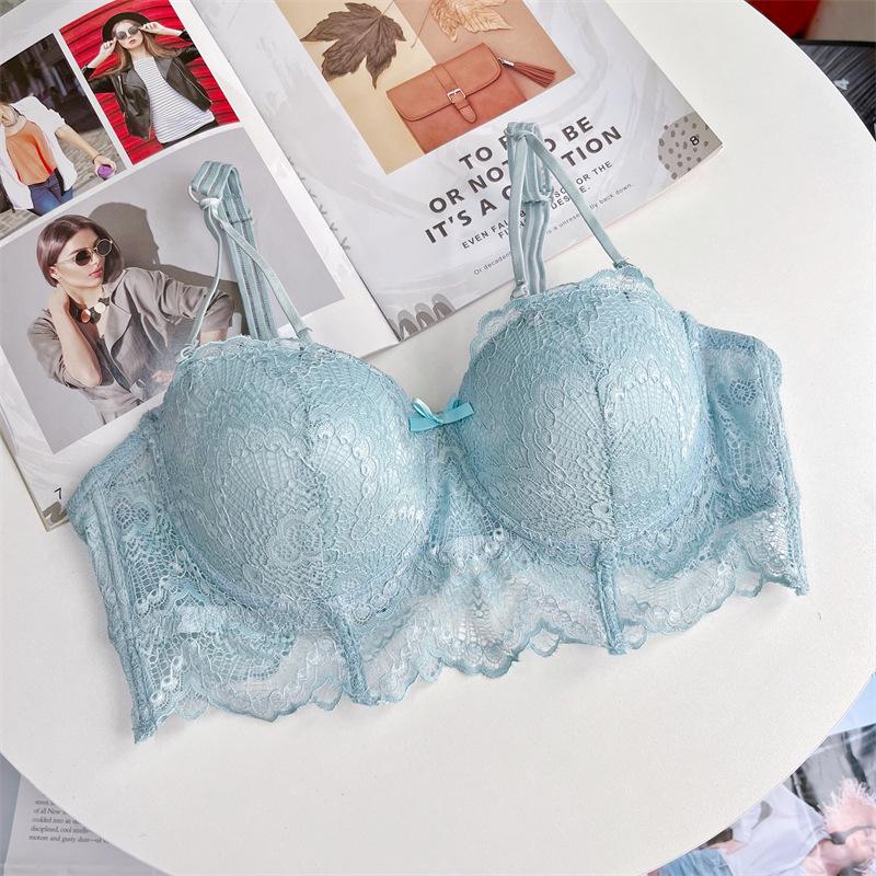 Pure Desire Lace Bra Set: Plus Size, Sweet & Sexy, Adjustable, Detachable Strapless Design