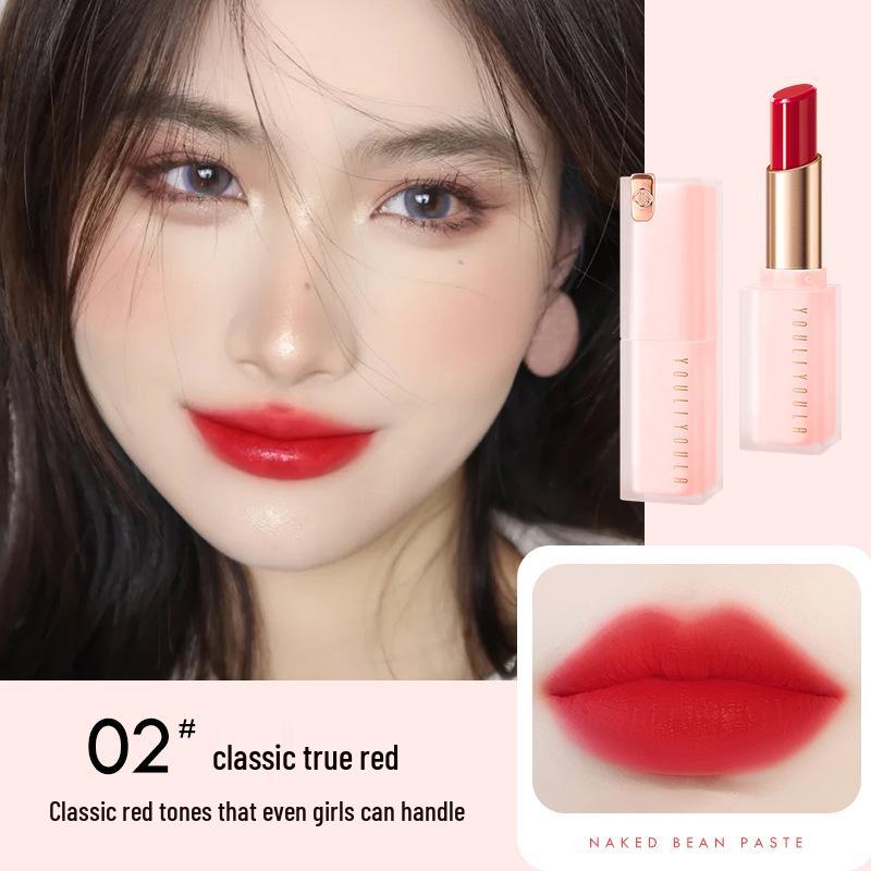 

Матовая бархатная стойкая помада - Не сушит, Шелковистый финиш, Идеальна для начинающих, Легкий макияж, Цвет пасты из бобов