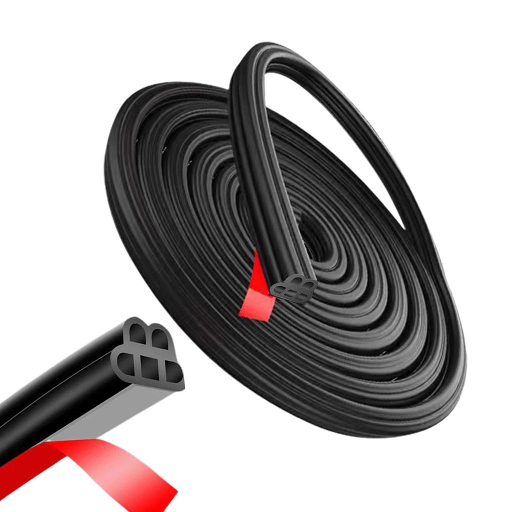 Car Weather Stripping - Car Triple Layer Thickening Seal Strip, Door 6 Hole Sound