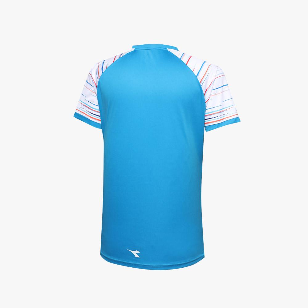 diadora Pattern Short Sleeve T-Shirt Sky Blue