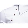 Camicie da uomo dal design chic, a maniche lunghe, tinta unita, casual, con risvolto, collo a barchetta, abbottonatura, abbigliamento maschile alla moda, vestibilità slim