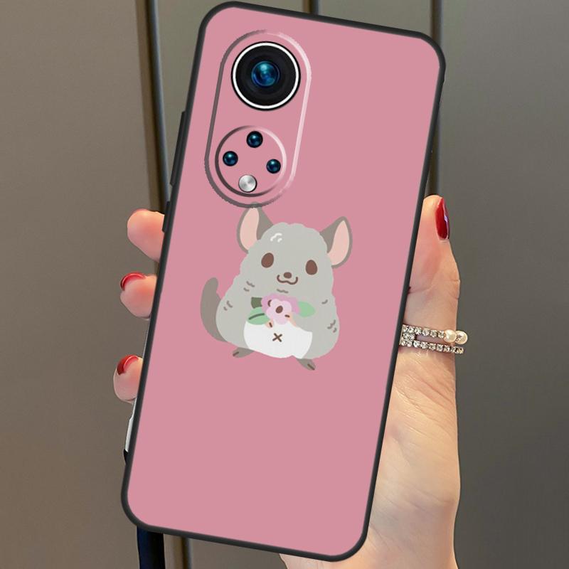 Cartoon Chinchilla For Huawei P20 P30 P40 Lite Pro P Smart 2019 Nova 9 5T Phone Case For Honor 50 8X 9X 10i