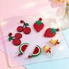 Exaggerated fruit and vegetable series acrylic personality small fresh earrings earrings women's multi-style