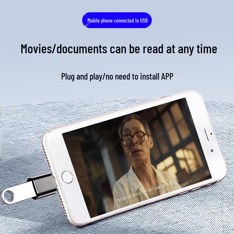 Type-C to USB OTG Adapter: U Disk Data Converter for Mobile Phones