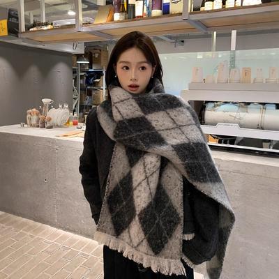 Neuer Mohair-Schal Damen dicker hautfreundlicher Schal Damen High-End-Mode neues Paar