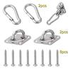 Heavy-Duty Wall Ceiling Mount Hooks  Stainless Steel Swing Chair Brackets with Eye Plate for Secure Installations
