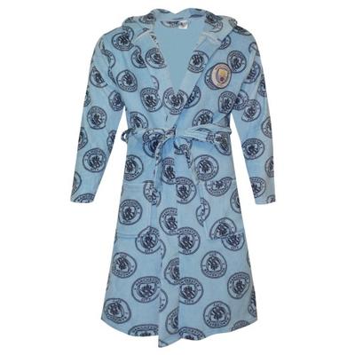 Manchester City FC Mens Logo Bathrobe