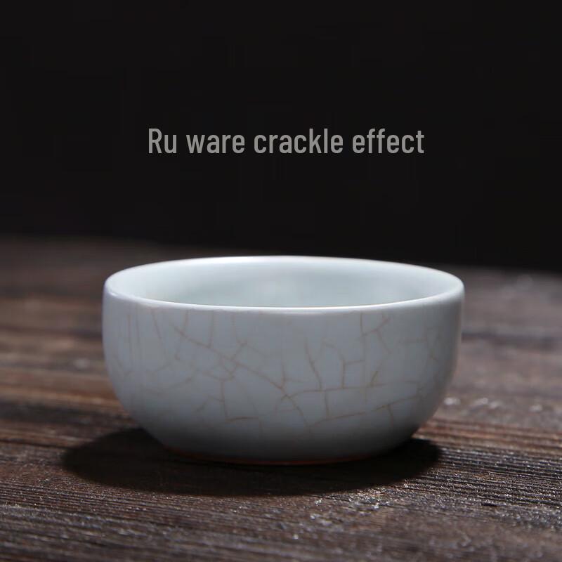 Bafangli Ru Kiln Xishi Pot 10-Piece Portable Tea Set