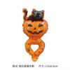 Halloween New Special-Shaped Medium Stick Baton Pumpkin Ghost Spider Holding Aluminum Film Funny Party Balloon