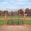 7x7 Ft Baseball Softball Practice Net, Portable Baseball Training Net for Hitting Batting Catching Pitching, Backstop Baseball Equipment Training Aids