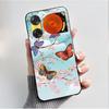 Printing Case For ZTE Nubia Music 2 Music2 Soft Silicone Black Shell For ZTE Nubia Music Z2353 Cover Cute Flower Cartoon Casing