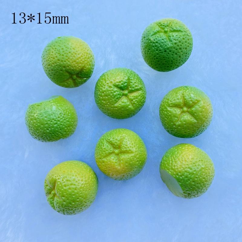 10Pcs Resin Lovely Mixed Artificial Orange Fruits Flatback Cabochon Scrapbook Kawaii DIY Embellishments Accessories D77