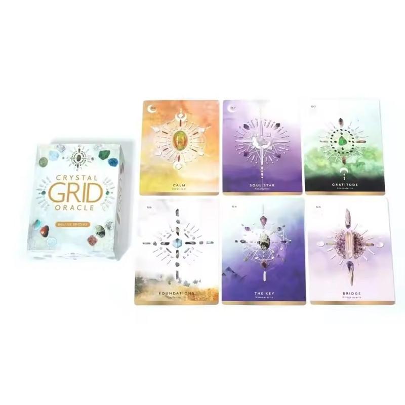 Crystal Grid Oracle 10.3*6 см Deluxe Edition Cards Deck Автор: Nicola McIntosh Tarot 72 Карты Crystal Kingdom Energy