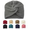 Twist Cashmere Bonnet Warm Women's Headwear Casual Knitted Turban Hat Girls