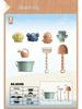 Korean Children's Wheat Straw Beach Toy Set: Boat & Handcart with Water Play and Sand Shovels