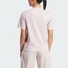 Adidas Round-Neck Logo Print Comfort T-Shirt Women Tops Magenta IT8298