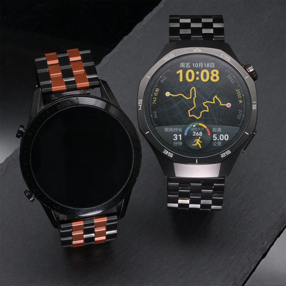 22mm Metal Band For Huawei Watch GT5 Pro 46mm 4 4Pro Stainless Steel Straps For Samsung Galaxy Gear S3 Amazfit Balance GTR 4 3 2