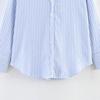European and American French Women's Fashion Versatile Loose Versatile Striped Shirt 3057422406