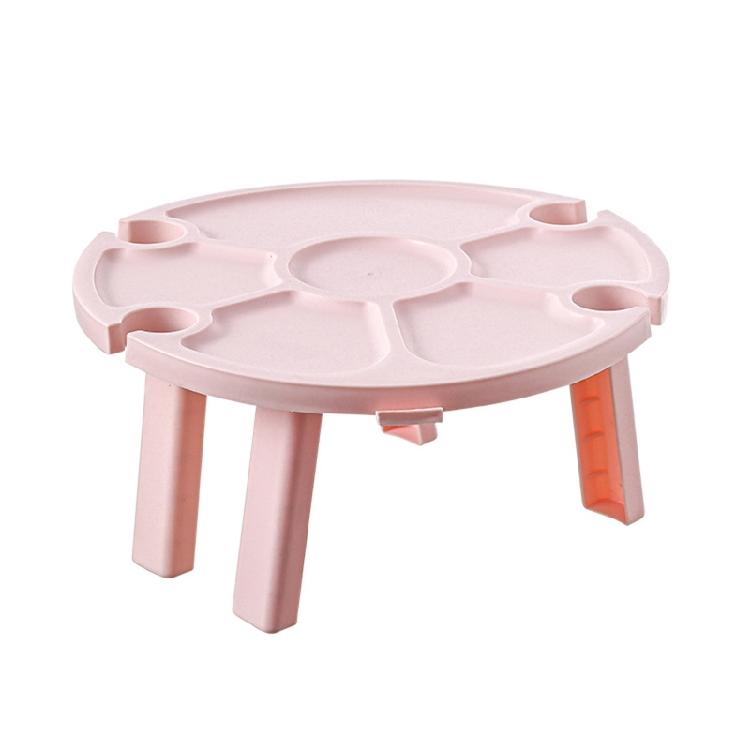 Outdoor Wine Table with Wine Holder Easy to Carry Plastic Material for Outdoor 1