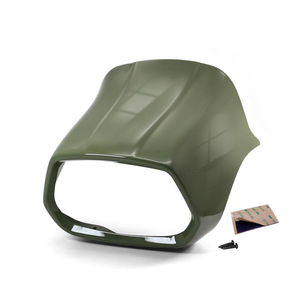 Front Lamp Ring Headlight Visor Cover For Vespa Sprint 50 125 150 Sprint 150 Scooter Head Fairing Rear Spoiler Tail Section Cowl