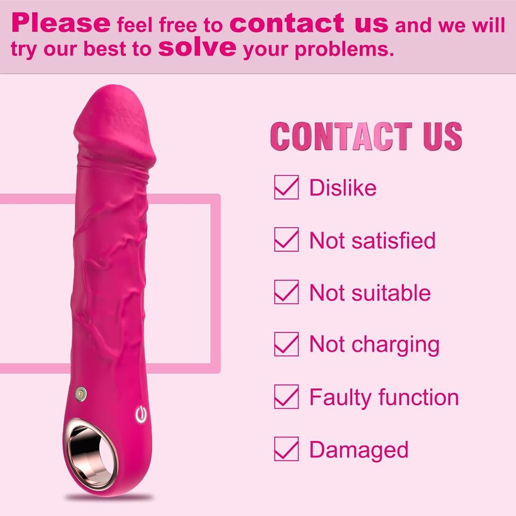 Dildovibrator, Sexspielzeug für Erwachsene und Frauen, 10 Vibrationen, realistische Silikondildos, Fingervibratoren zur Klitorisstimulation für Solo- und Paarvergnügen