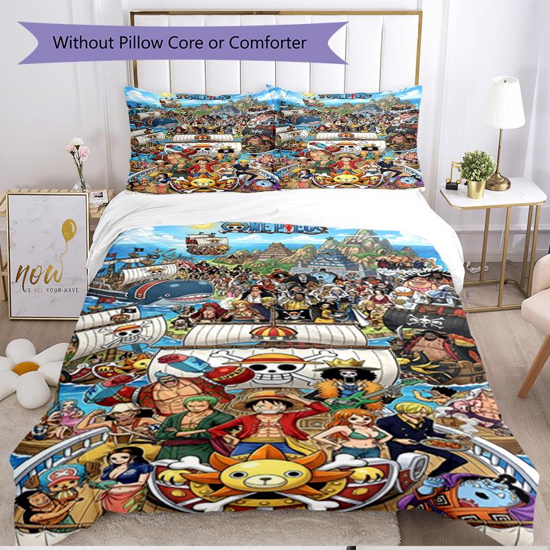 3pcs Duvet Cover Set (1*Duvet Cover + 2*Pillowcase, Without Core), One Piece Print Soft All‑Season Bedding Set, Home Bedroom Decor Gift