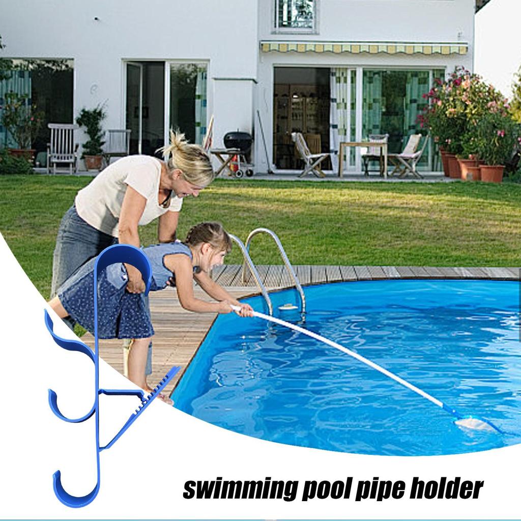 Fence Hooks For Pool Equipment Pool Tool Holder 2 Piece Organization Heavy Duty Storage Attachment For Underwater Bag Patio
