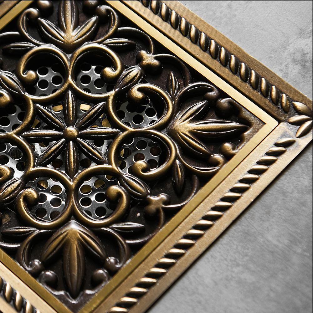 Shower Drain 15*15cm Super Bigger Floor Drain Bathroom Drain Building Material Square Water Drain Bathroom Accessories 811527F