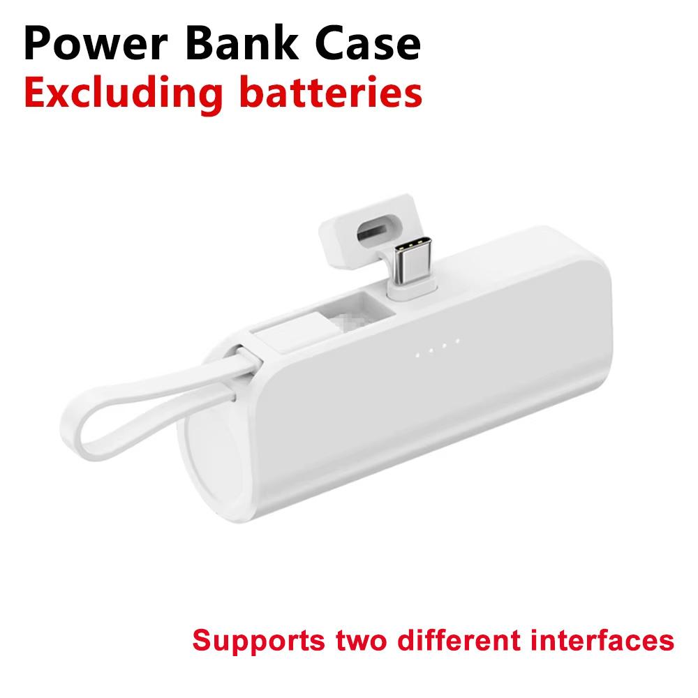 Schweißfreies 1-Zellen 18650/21700 Akku Powerbank Gehäuse 18650 Akkubox DIY Mobile Stromversorgung Box Kit Geeignet für Typ-C