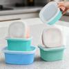 Food Grade Silicone Food Storage Container, Single Layer Sealed Lunch Box, Kids Snack Fruit Divided Box for Home