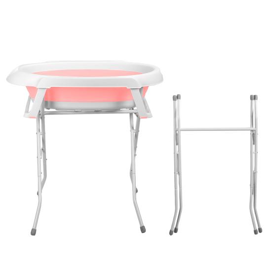 2-in-1 Foldable Dog Bathtub with Stand, Portable Pet Washing Station for Small Medium Dogs
