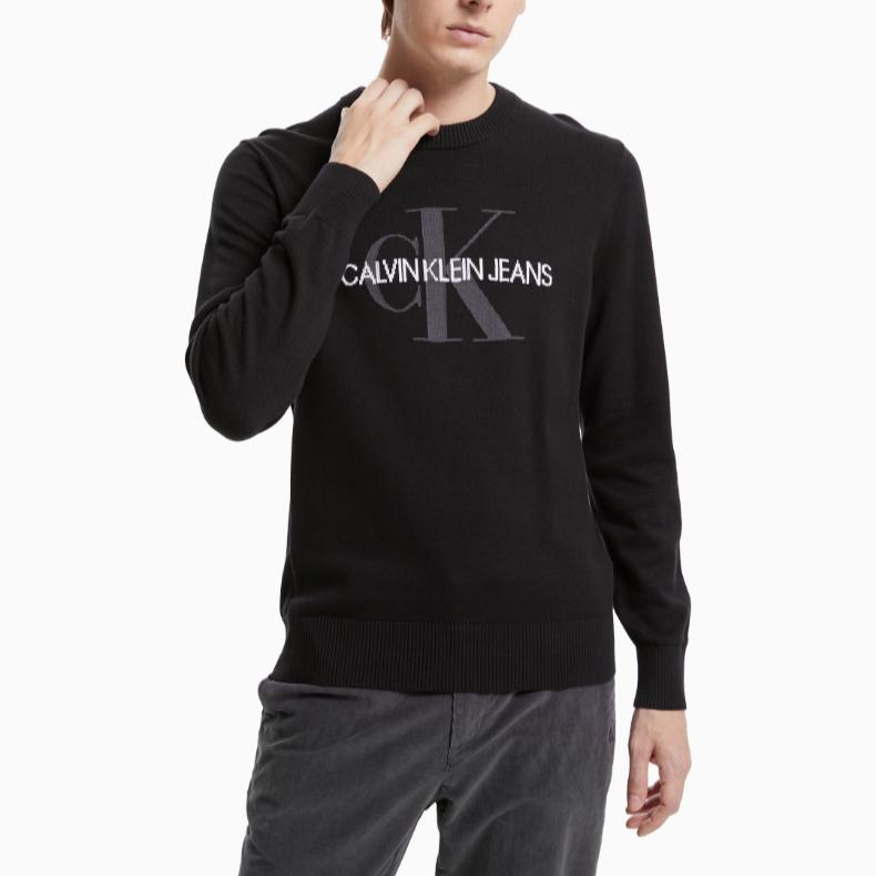 Calvin Klein Knitwear Men's BEH-Black Crew Neck Moderate Other J319386-BEH