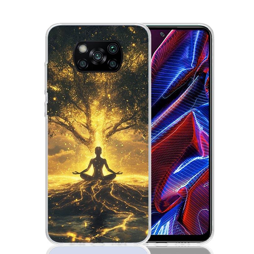 Tree of Life Space Phone Case For Xiaomi Poco F7 Ultra X7 X6 Pro X5 Redmi 15 15C 13 13C 12 12C 10 10A 10C 9 9A 9C 9T Shell Poco