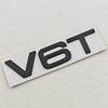 3D Metal Car Sticker Logo V6T Fender Side Badge Rear Trunk Emblem For Audi S4 S5 S6 S7 A8 Q7 Q8 SQ5 SQ7 SQ8 RS4 RS5 Accessories