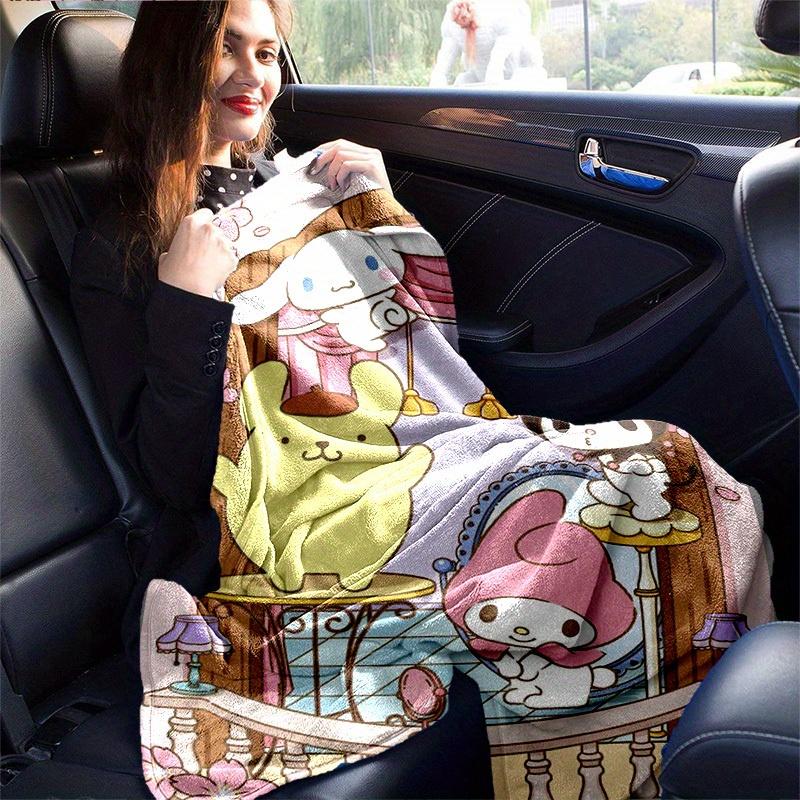 1pc. Cute Cartoon Animal Print Blanket - Perfect for Home, Office, Outdoor Use, Gift Idea, Suitable for Al