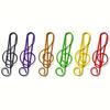 10pc Colorful Musical Note Shape Paper Clips,Document Organizer Paper Clips,Bookmark Stationery School Office Supply Clip Holder
