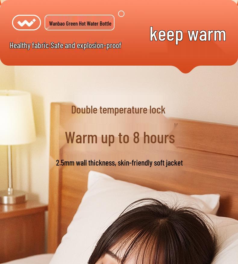 Cervical Neck and Shoulder U-Shaped Hot Water Bag – Thickened, Explosion-Proof Design for Warm Compress Therapy.