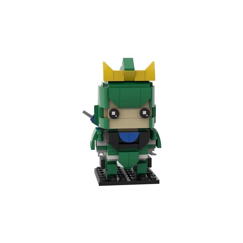 Building Block Compatible, Magic Altar Protagonist Group 5 People, Small Particles, Square Head Boy Devil Altar Fighter, Magic General