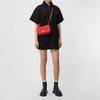 Burberry Lola Bag Tb Logo Metal Chain Quilted Lambskin Crossbody Shoulder Bag Women Bags Red 80208491