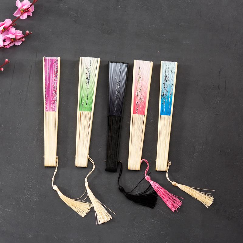 Summer Japanese-Style Cherry Blossom Hanfu Dance Chinese Style Folding Fan