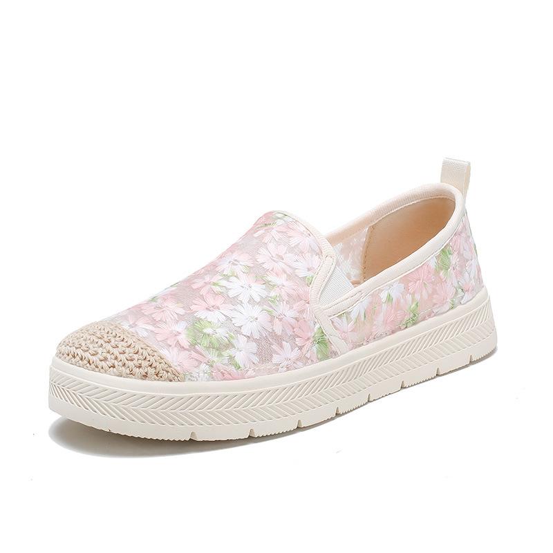 2026 New Spring and Summer Breathable Fisherman Shoes Girls Flat Bottom One Pedal With Skirts Versatile Not Tired Foot Casual Cloth Shoes