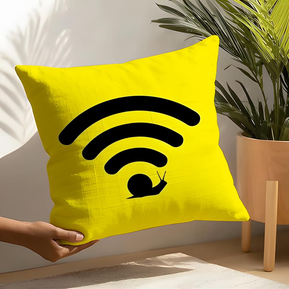 Linen Cushion Covers For Decorative Sofa Home Pillows Case Car Chair Pillows Cases Abstract Realistic Musical Note Pattern