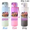 For KPOP Cup 750ML Bottle Portable Sports Kpop Plastic Anime Gradient Drinking Direct Drinking Water Cup Gourd Container