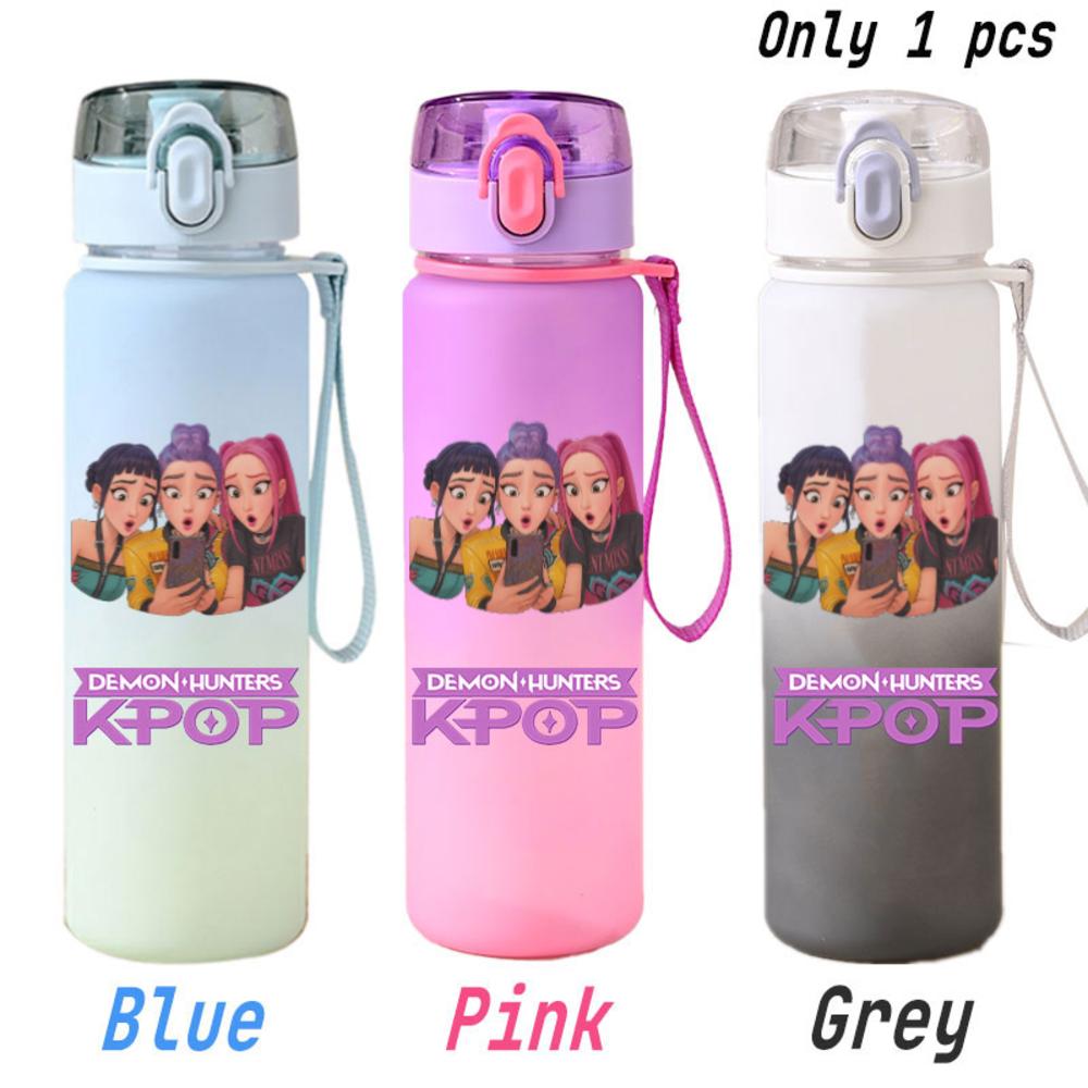For KPOP Cup 750ML Bottle Portable Sports Kpop Plastic Anime Gradient Drinking Direct Drinking Water Cup Gourd Container