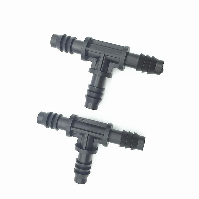 10 Pcs Hose Nozzle Tee Fitting For Garden Hose 8/11 Mm Irrigated Agriculture And Industrial Cooling Systems The Hose Adapter