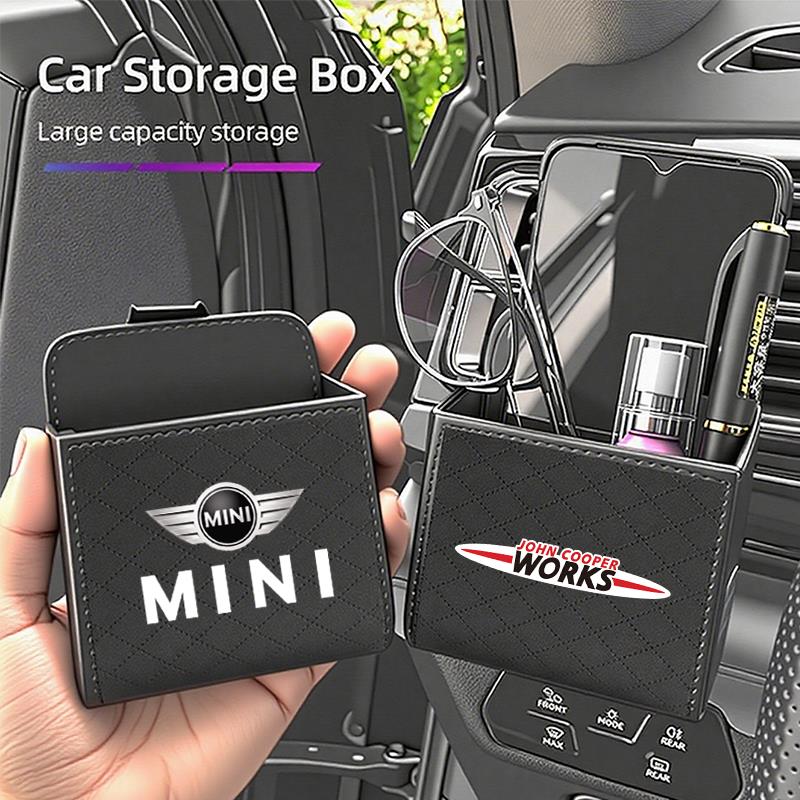 Car Vent Phone Holder Storage Box Car Storage Accessories For MINI WORKS One Cooper JCW R60 R59 R58 R57 R56 R55 R53 R52 F55 F56 Btrme66