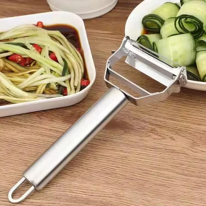 Fruit Vegetable Peeler, Stainless Steel Kitchen Peeler for Flawless Peeling, Household Kitchen Essential Tool
